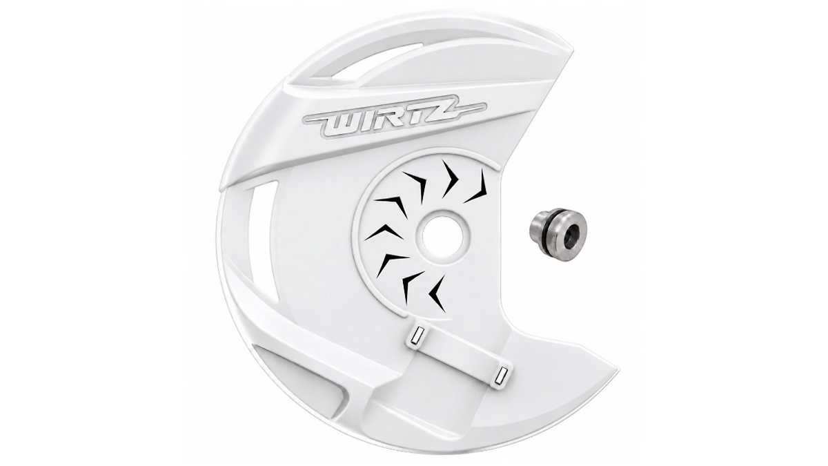 Cubre Disco Delantero Wirtz para Honda Tornado XR 250 Blanco
