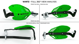 Cubremanos Wirtz Shock Armor Tornado XR 250 XR 300 KLX 300