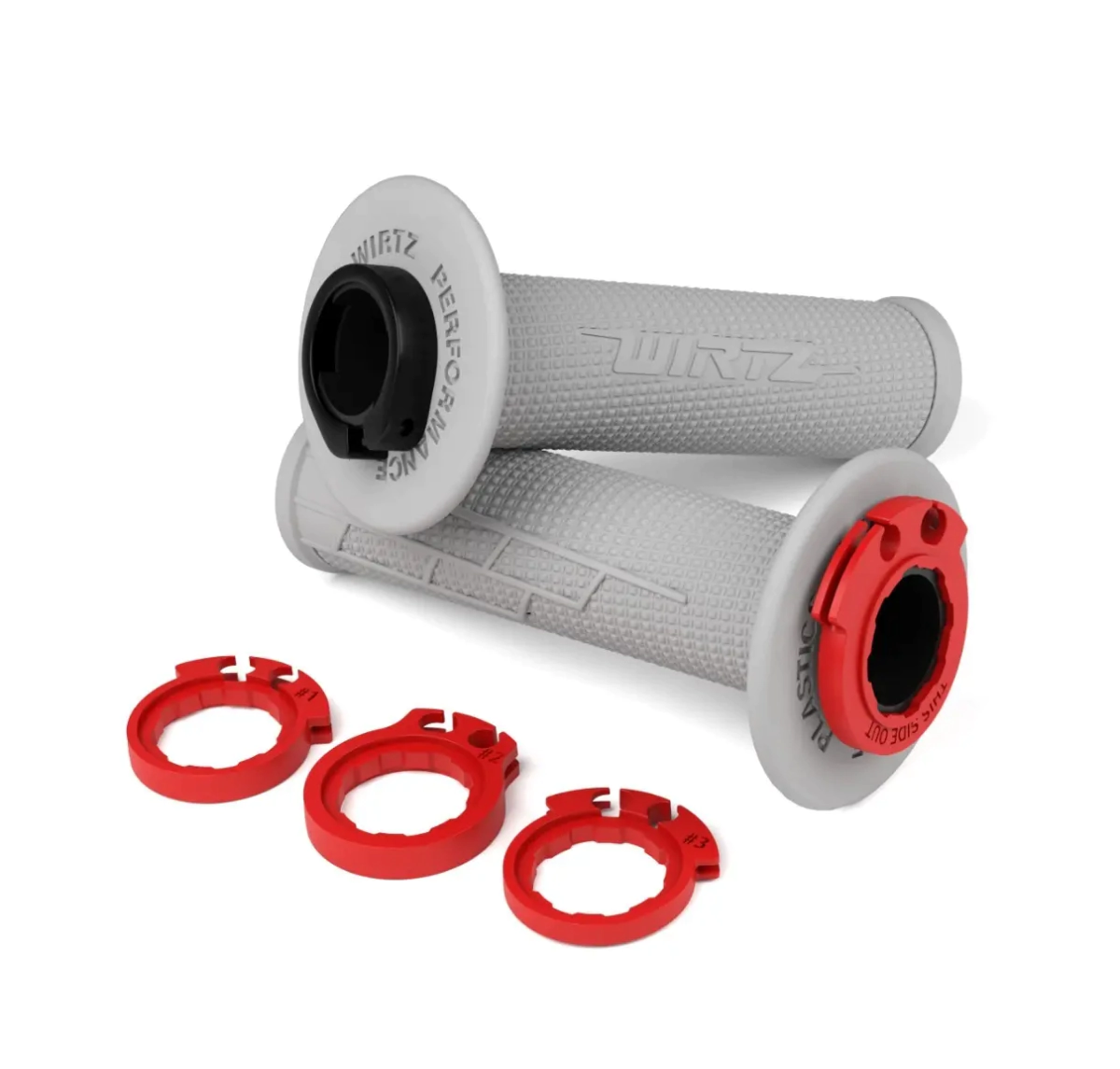 Pu�os de Moto Lock On CRF KXF KLX 300R KLX300L RMZ KTM YZF Gris