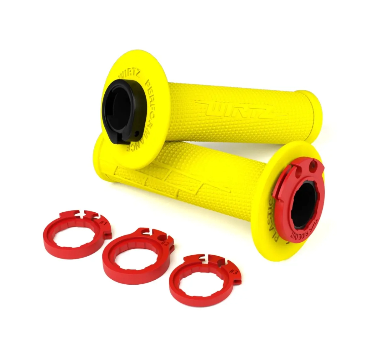 Pu�os de Moto Lock On CRF KXF KLX 300R KLX300L RMZ KTM YZF Amarillo