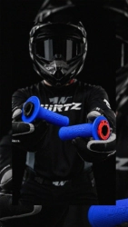 Pu�os de Moto Lock On CRF KXF KLX 300R KLX300L RMZ KTM YZF Amarillo