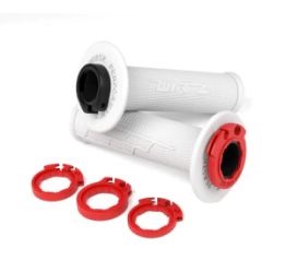 Pu�os de Moto Lock On CRF KXF KLX 300R KLX300L RMZ KTM YZF Blanco