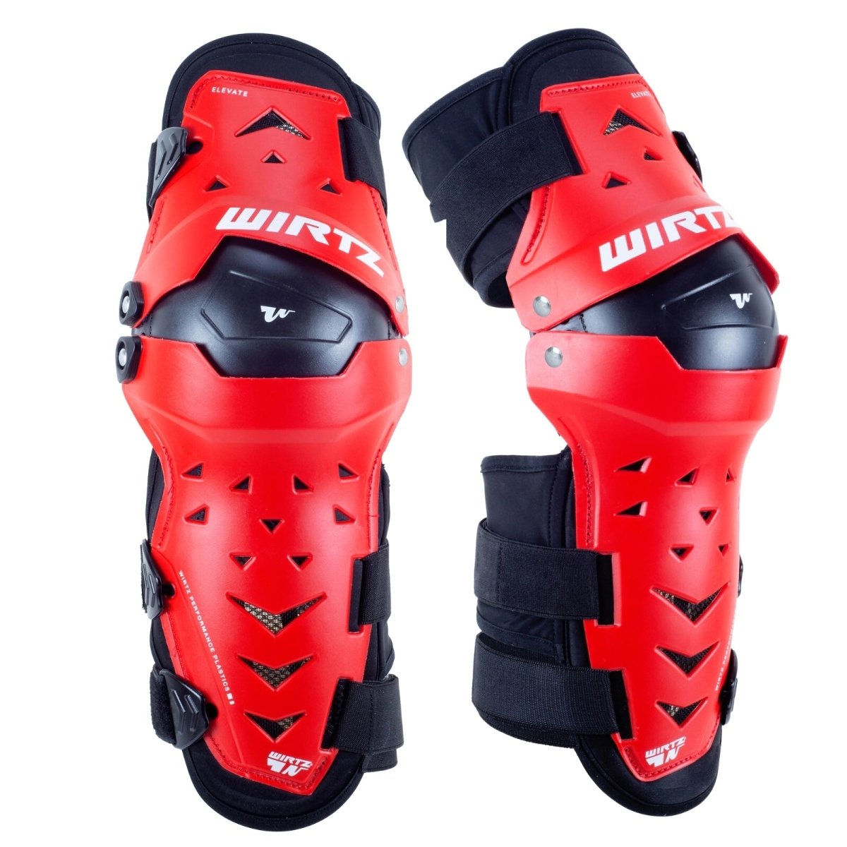 Rodillera Articulable Wirtz Elevate Rojo Negro Talle L/XL