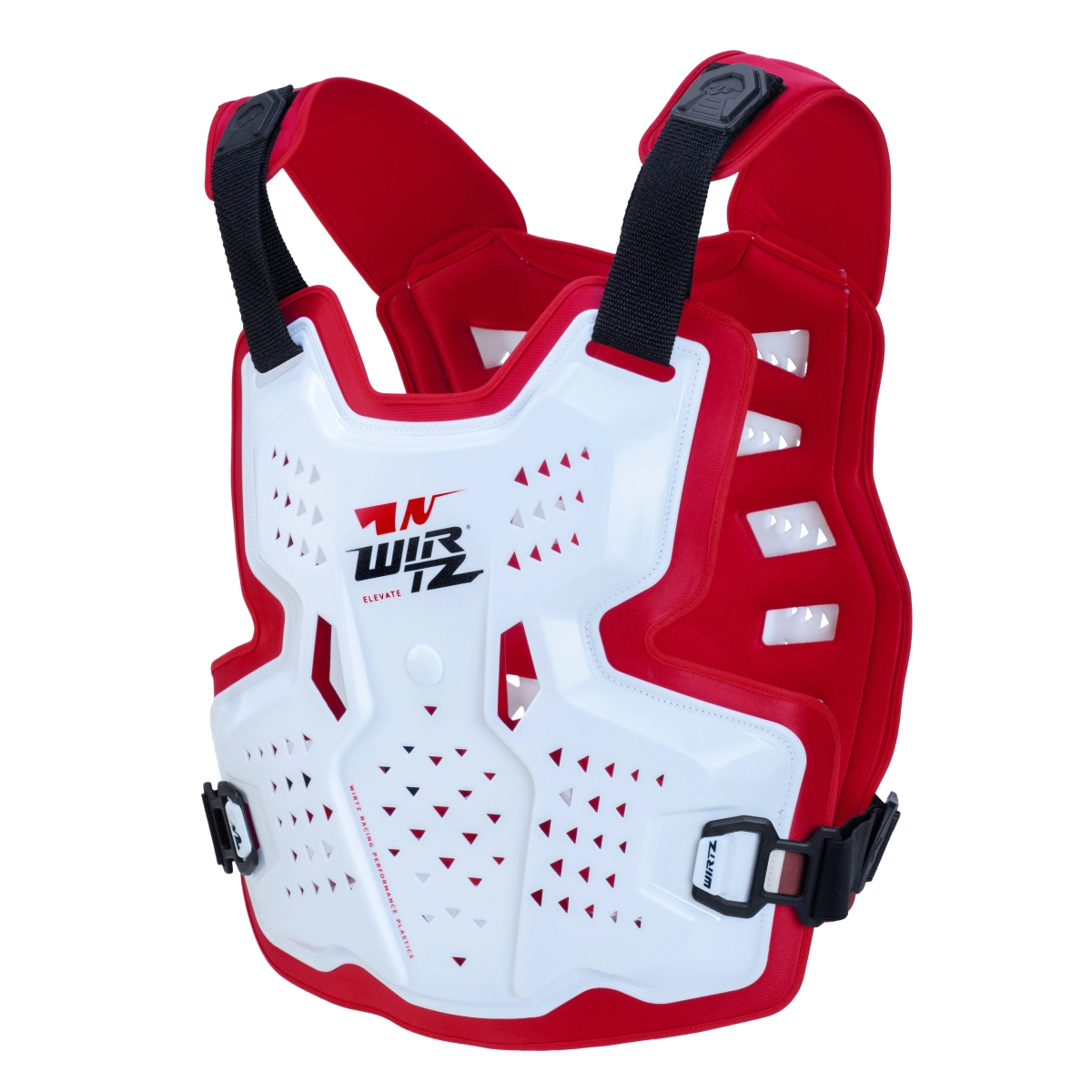 Pechera Elevate Blanco/Rojo Enduro Motocross MTB Downhill